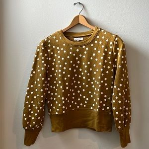 Madewell Polka Dot Sweatshirt Size M